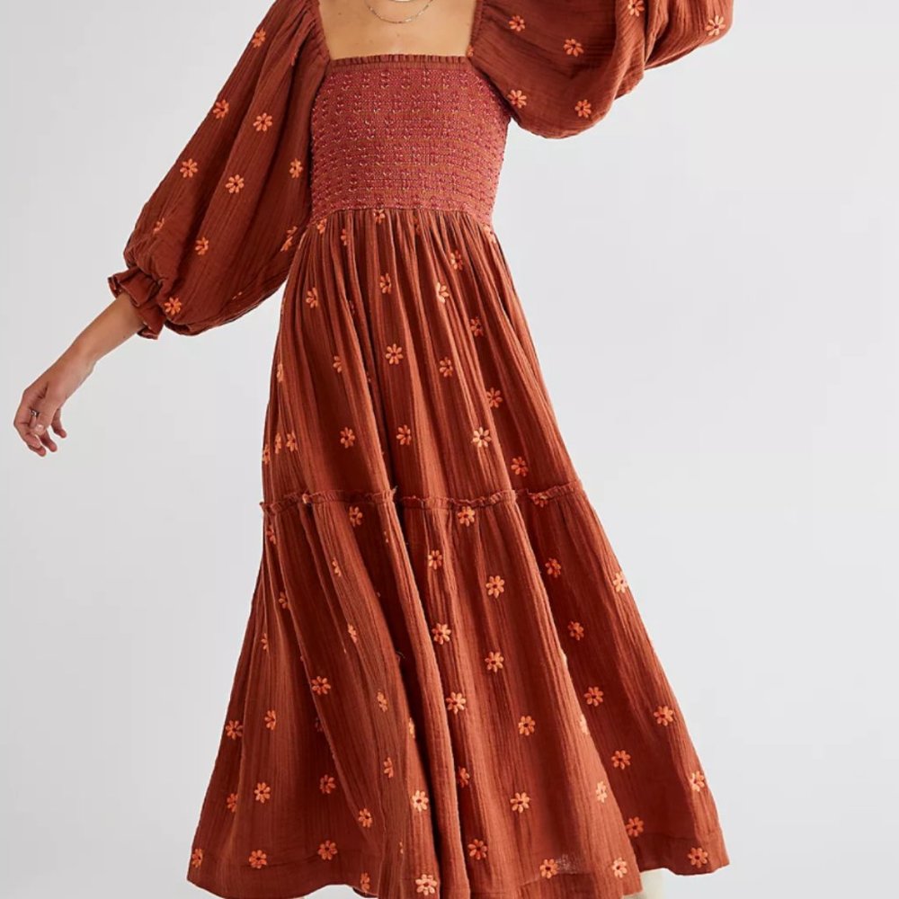 Dahlia Embroidered Maxi Dress